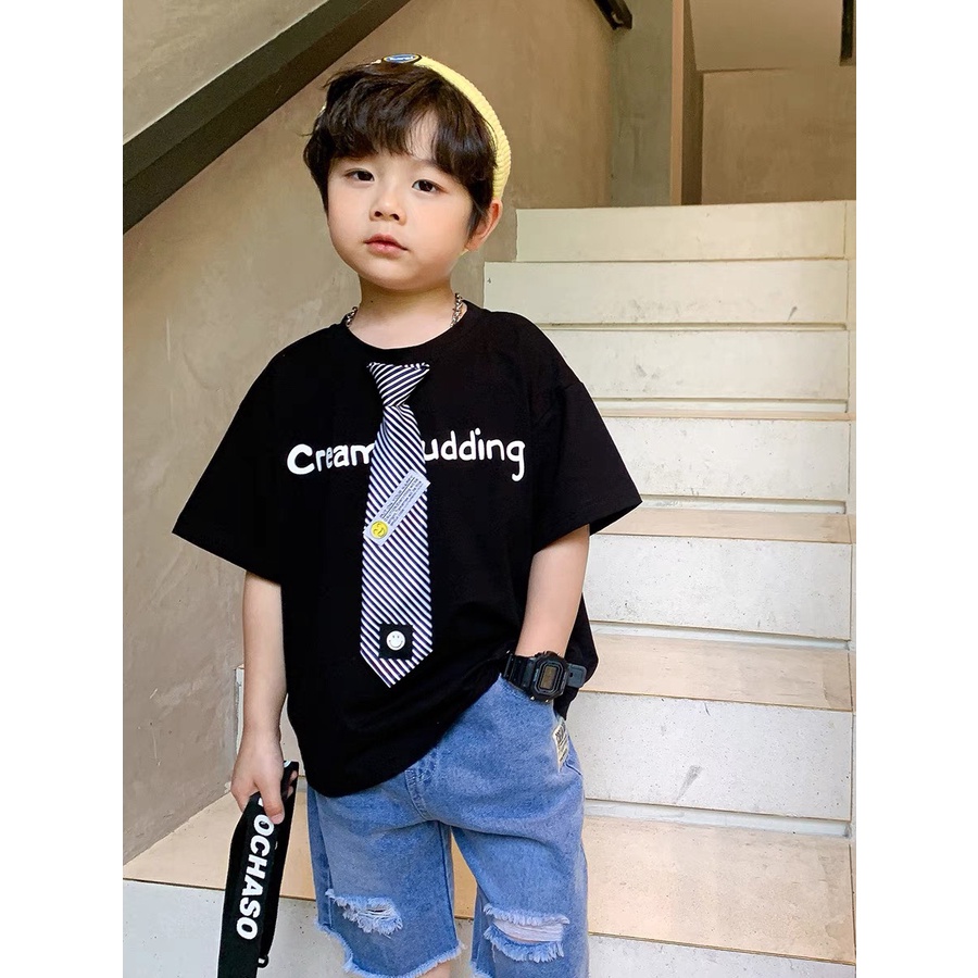 Bộ quần áo cotton cộc tay dành cho bé trai chất liệu siêu mềm mát-Bộ quần áo cộc tay dành cho bé trai 10kg đến 34kg