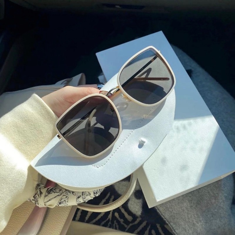 Kính mát gọng vuông bản rộng chống bức xạ phong cách Hàn Quốc cổ điển thời trang