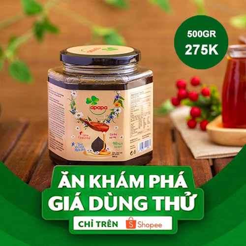 Tỏi đen APAPA ngâm mật ong 500gr