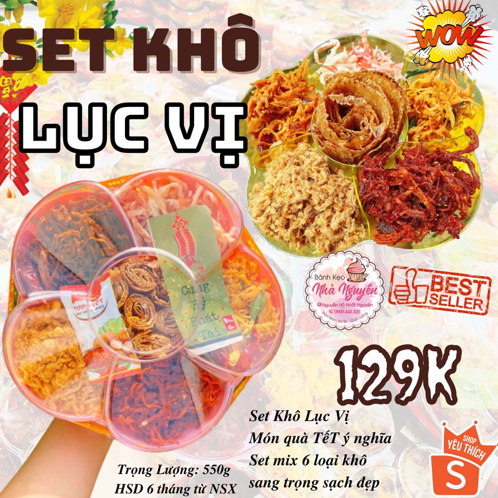 SET KHÔ LỤC VỊ HOA MAI