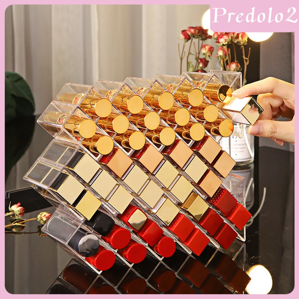 Khay Đựng Son Môi Chất Liệu Acrylic Có Nắp Màu Trong Suốt Tiện Dụng | BigBuy360 - bigbuy360.vn