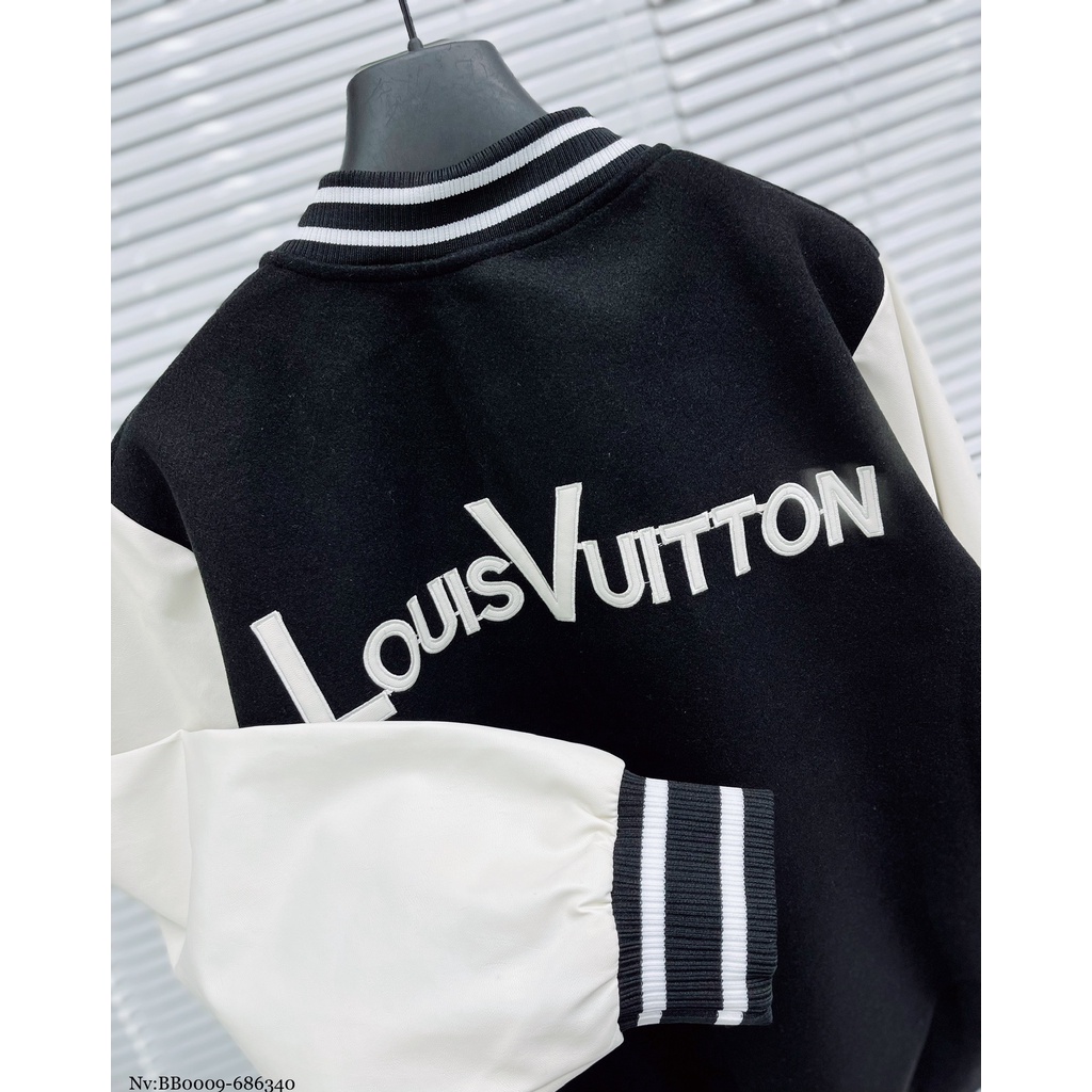 Áo Khoác BoomBer Nam Thêu Hình Cực Chất - Áo Khoác BoomBer Nam Chất Vải Dạ Tay Da 2 Lớp DT STORE MENWEAR