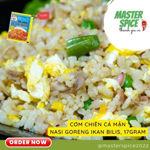 Gói gia vị Cơm chiên cá mặn/cá cơm Khối lượng 17g