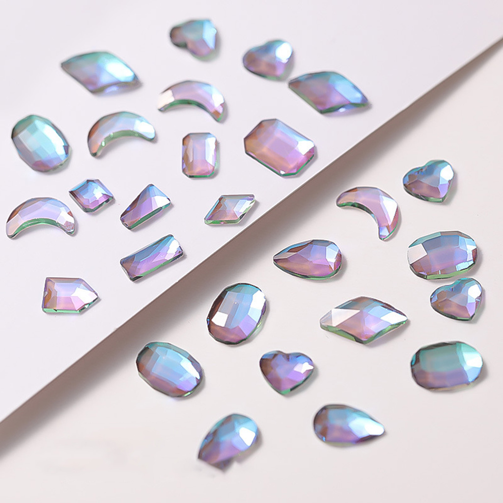 Bộ 100 Phụ Kiện Đính Đá Trang Trí Móng Tay Nghệ Thuật