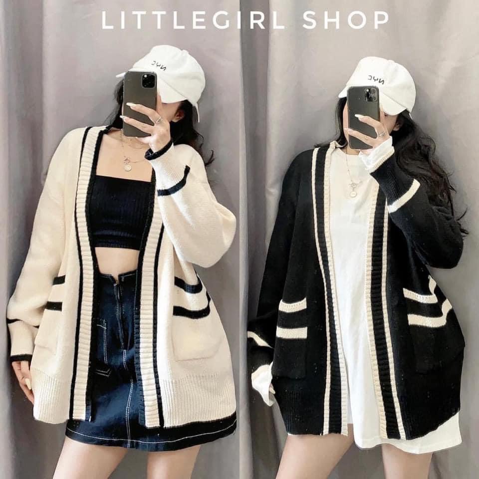 [HÀNG SẴN] ÁO KHOÁC CADIGAN PHỐI VIỀN siêu xinh hàng Quảng Châu LOẠI 1