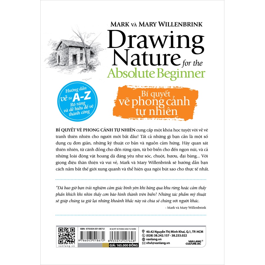 Sách - Bí Quyết Vẽ Phong Cảnh Tự Nhiên - Drawing Nature For The Absolute Beginner