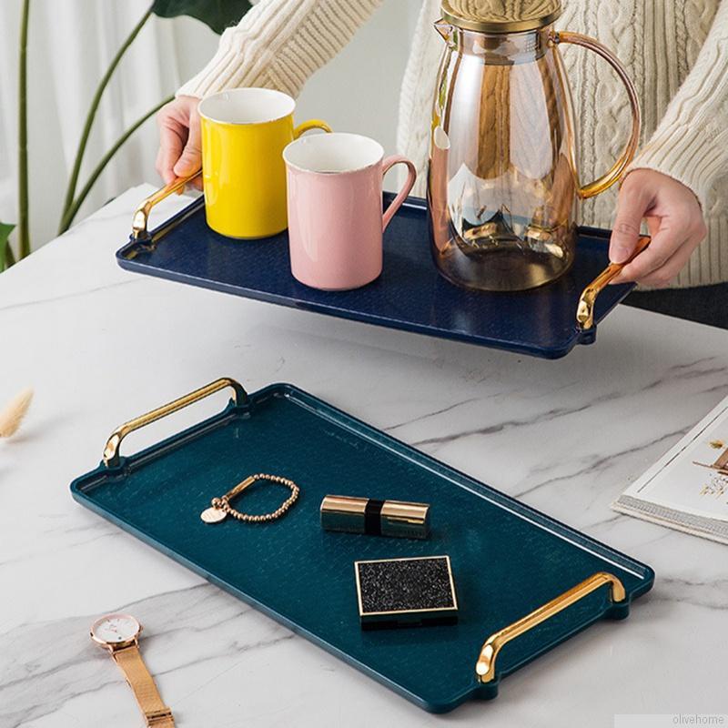 Khay trà/ trái cây phong cách sang trọng tiện dụng