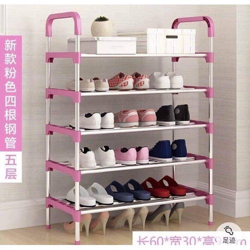 FREESHIP kệ giày dép tiện dụng 5 tầng inox Cao Cấp 4.6