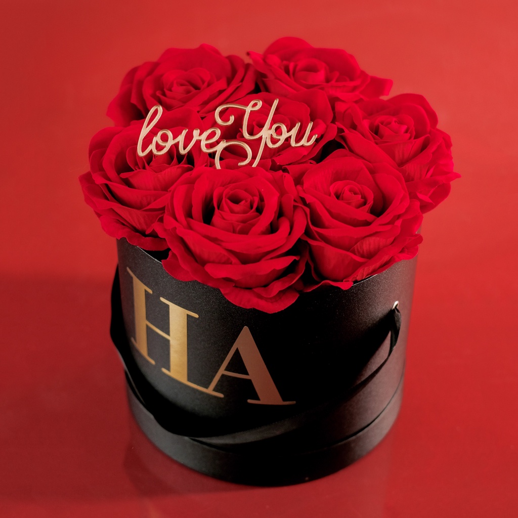 🎁Quà tặng Valentine cho nam nữ người yêu Nowship 2h🎁 Hộp hoa lụa đỏ cao cấp phong cách Hàn Quốc thương hiệu BÔNG BY CATT