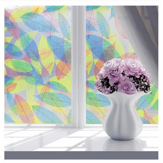 Giấy dán kính lá sắc màu - khổ rộng 45cm | BigBuy360 - bigbuy360.vn
