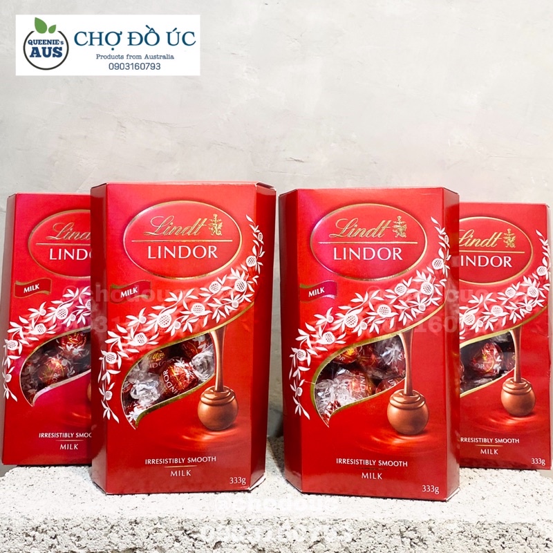 Chocolate sữa LINDT Lindor cao cấp hộp 235g - nhập Úc 🇦🇺