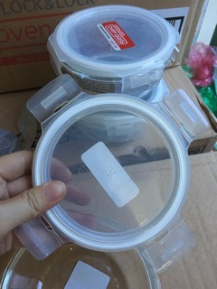 Thố thuỷ tinh lock and lock 380ml/400ml cao cấp chịu nhiệt