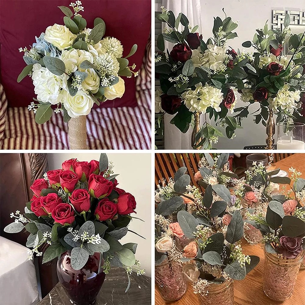 Nhánh lá khuynh diệp nhân tạo dùng trang trí