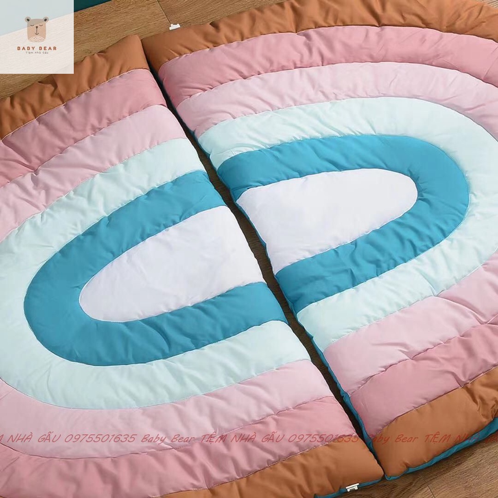 (Dài 1m) Thảm Cầu Vồng Mềm mại lót bông làm phông nền chụp ảnh trang trí phòng ngủ cho bé