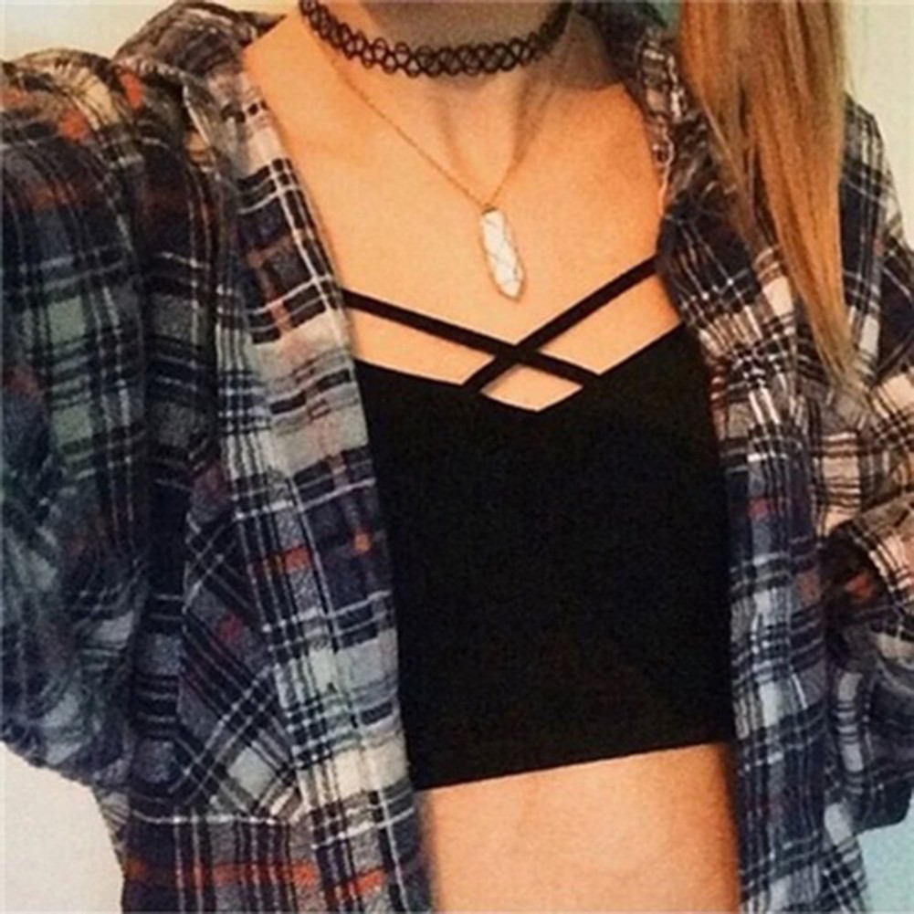 Bra phối dây chéo ngực nữ tính