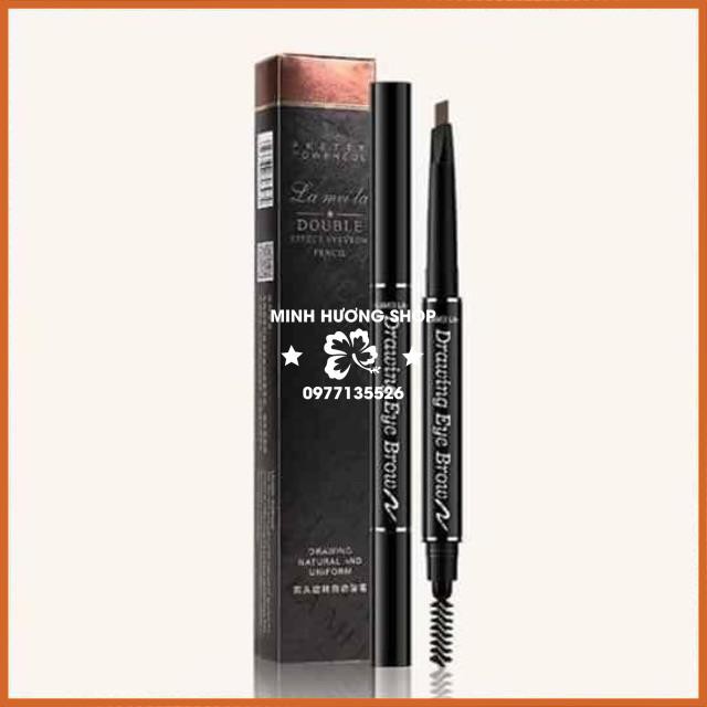 Chì Kẻ Mày Double Effect Lameila 2 đầu không thấm nước | BigBuy360 - bigbuy360.vn