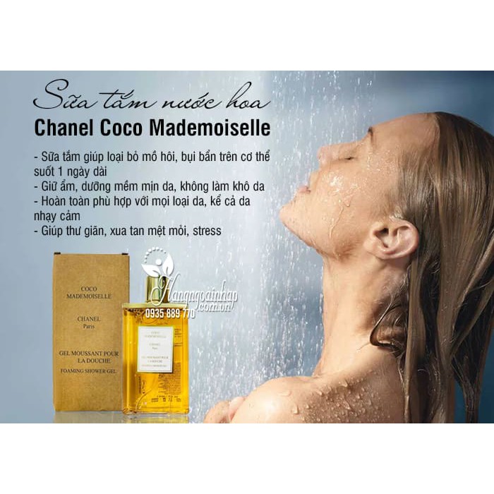 Sữa Tắm Hương Nước Hoa Chanel Coco Mademoiselle Shower Gel Phiên Bản Mới 400ml