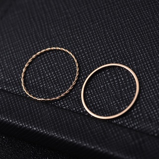 Set 2 Nhẫn Nữ Thời Trang Đơn Giản Cá Tính