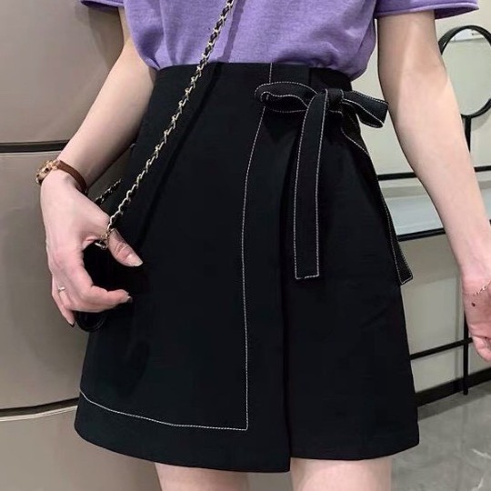 Chân váy ngắn chữ A trần chỉ thắt nơ hai lớp dày dặn 31 September | BigBuy360 - bigbuy360.vn