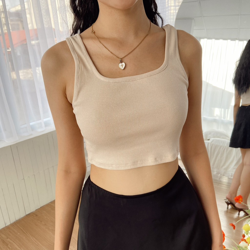 Áo ba lỗ croptop tanktop áo thun dáng ngắn Mia Ritta A2062 Feedback KH