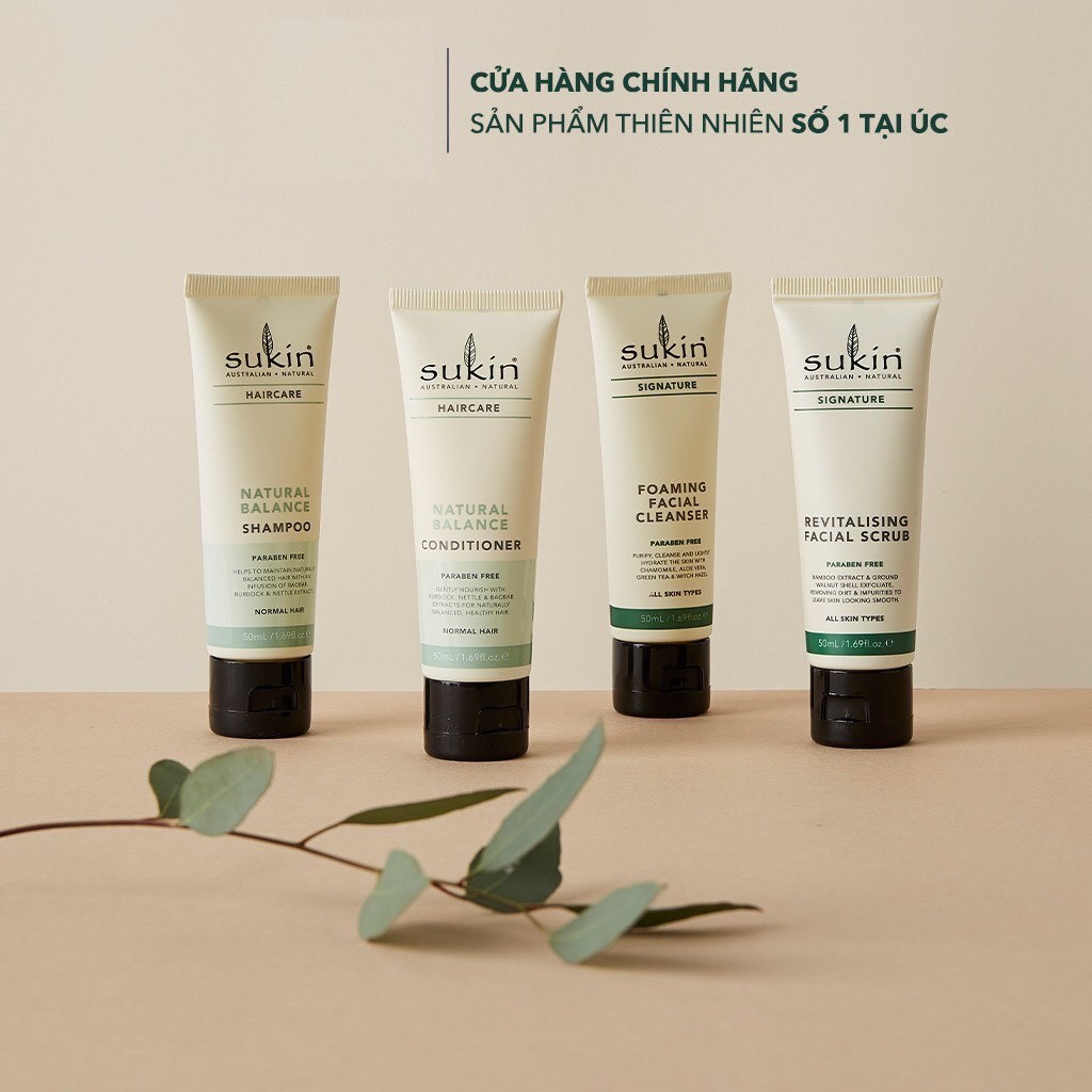 Kem Làm Sạch Tế Bào Chết Da Mặt Sukin Signature Revitalising Facial 50ml - Chính Hãng