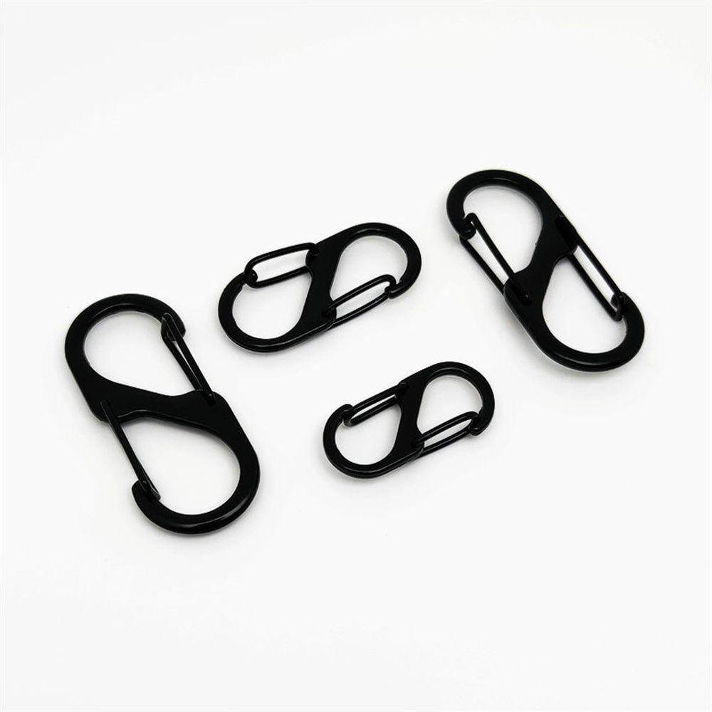 Set 10 Móc Khóa Carabiner Chống Trộm Bằng Thép Không Gỉ