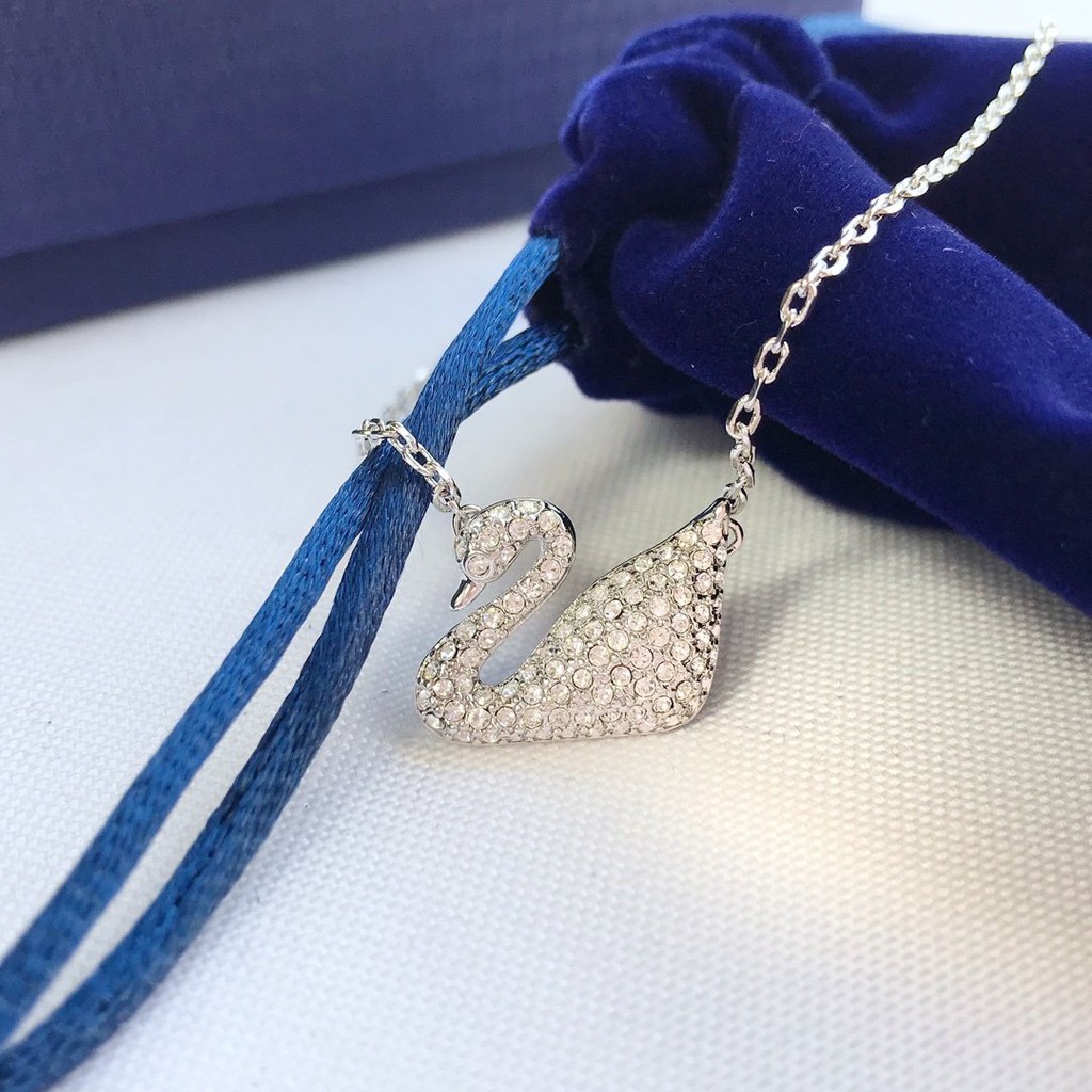 Vòng cổ Mạ Bạc 925 Mặt Thiên Nga Đính Đá Thời Trang 2023 5007735