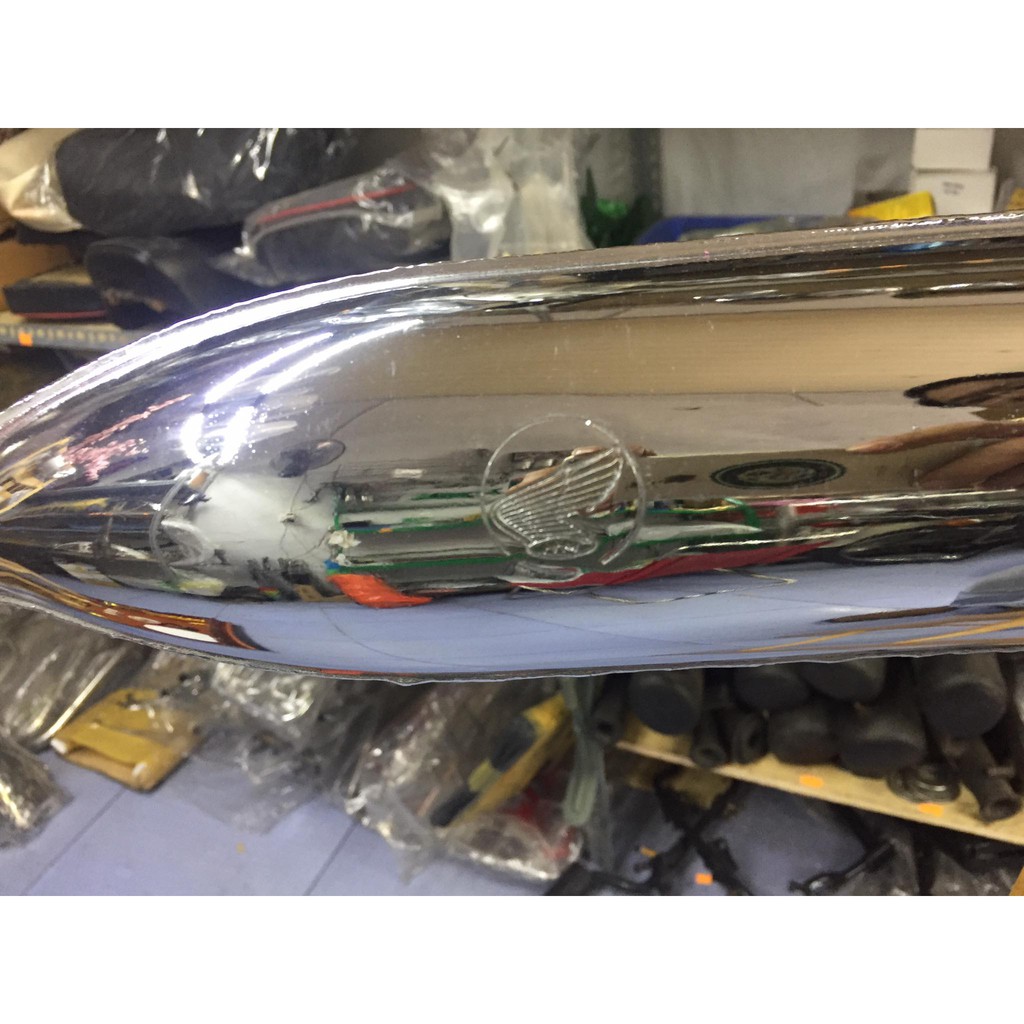 Ống xã  logo hình cánh chim cho xe cub các loại