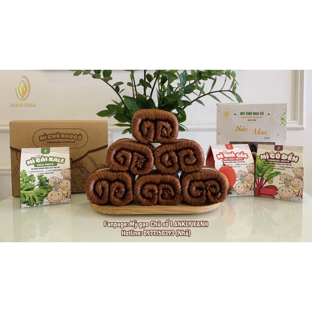 Mì Gạo Lứt Organic Ăn Kiêng Giảm Cân Ăn Chay Thực Dưỡng, Mì Chũ Chính Hãng ANKLY (gói 1kg)