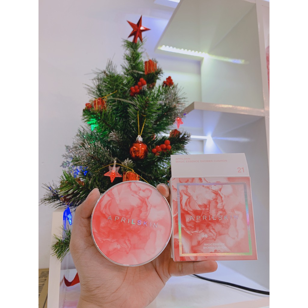 Phấn Nước Siêu Mỏng Nhẹ Cho Lớp Nền Tự Nhiên Aprilskin Magic Essence Shower Cushion SPF 50+/PA++++ | BigBuy360 - bigbuy360.vn