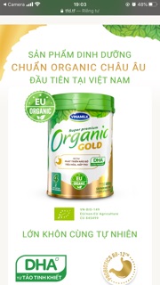 Sữa Vinamilk Organic 4 850g