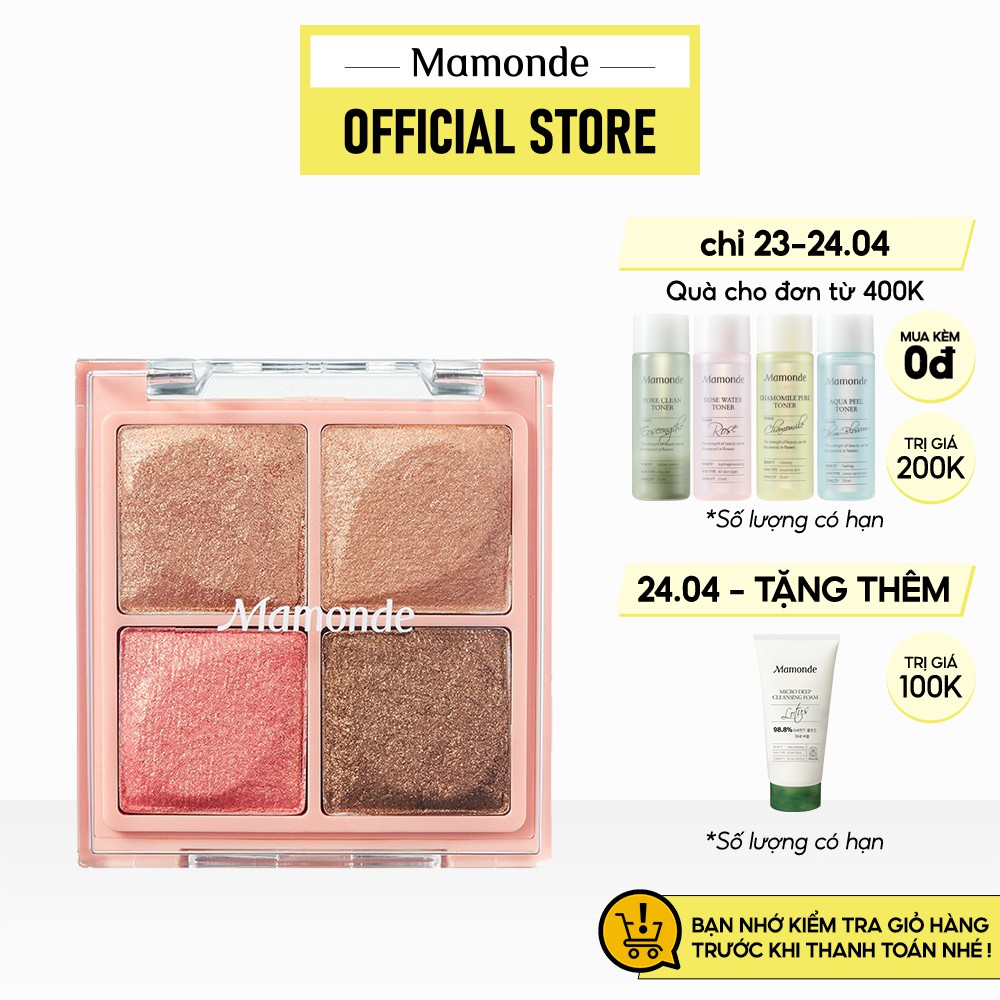 Phấn mắt phiên bản mới Mamonde Flower Pop Eyebrick 2,3gx4 | BigBuy360 - bigbuy360.vn