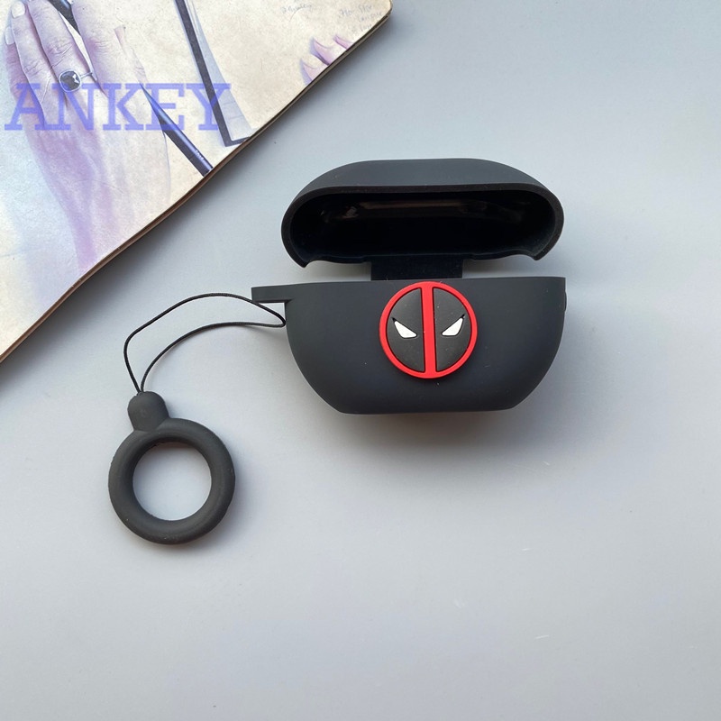 Huawei Freebuds Pro / Freebuds4 / Freebuds4i / Freebuds3 Vỏ silicon bảo vệ hộp sạc tai nghe Huawei Freebuds Pro 4 4i 3 chống thấm nước chống sốc kèm móc