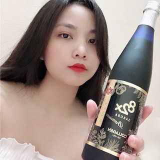 Nước uống đẹp da Mashiro 82X New Collagen Sakura Premium 120.000mg 500 ml Nhật Bản 2020 kèm bộ quà thumbnail