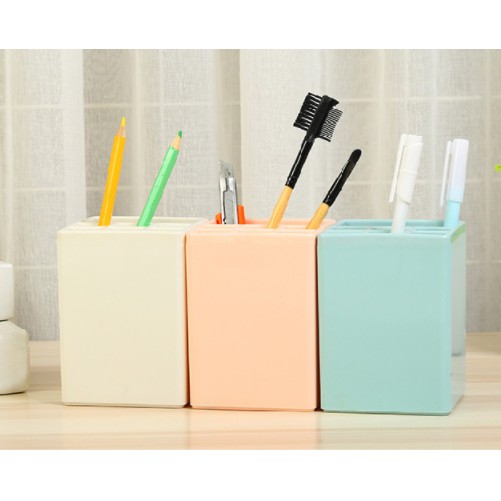 Ống cắm bút nhựa nhiều ngăn CB23 ống cắm bút văn phòng ống đựng bút pastel dễ thương