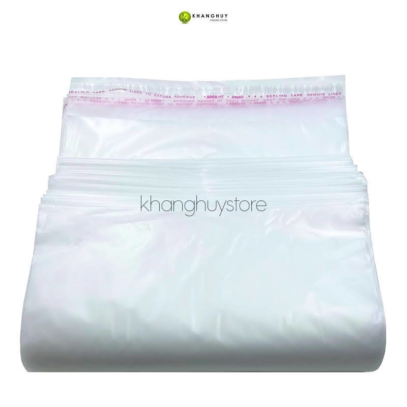 Túi HD Zin băng keo có lổ thông hơi 1kg size rộng từ 24cm đến 35cm đựng quần áo giày dép thời trang