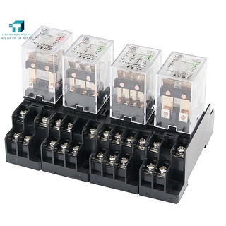 Rơ le trung gian 8 chân 14 chân relay hh62p hh53p hh54p 220v 24vdc 12vdc