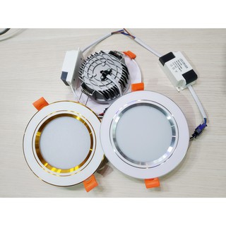 [Sale Sập Sàn] Đèn âm trần 7W 3 màu đế nhôm đúc tản nhiệt tốt