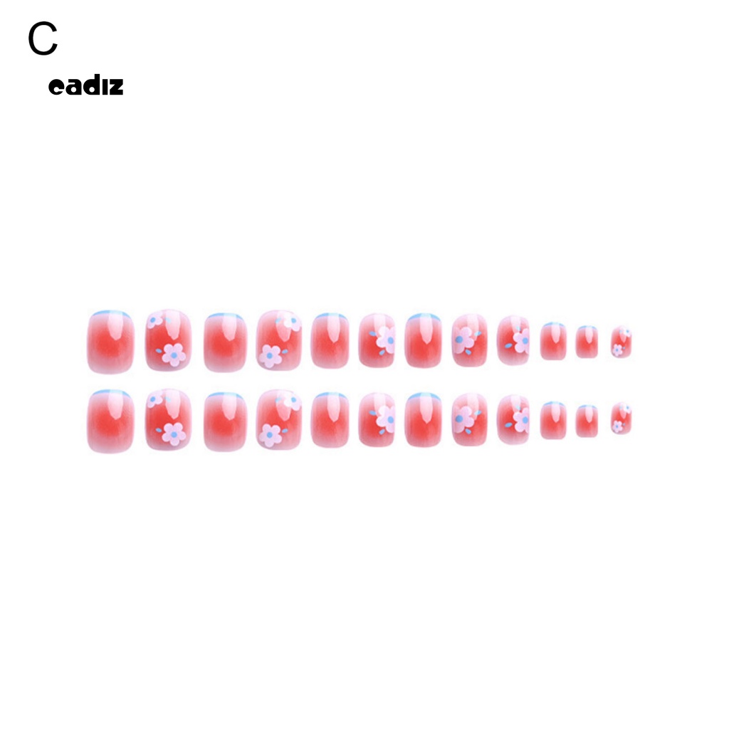 1 Bộ Móng Tay Giả Loại Ngắn Sáng Bóng Sang Trọng