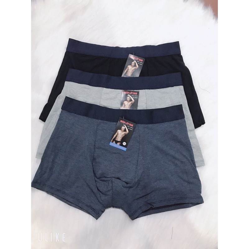 Sịp nam đùi 💖 Freeship từ 50k 💖  combo 10 quần lót nam boxer chất cotton mền mại- sịp đùi cotton cạp to