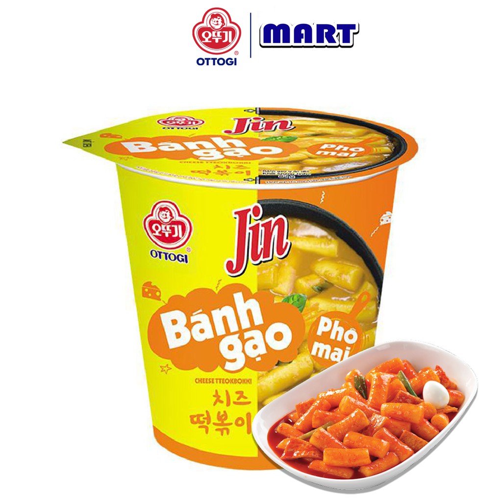 [FREESHIP❤️] - Bánh gạo tokbokki Ottogi Jin vị phô mai ly 82g