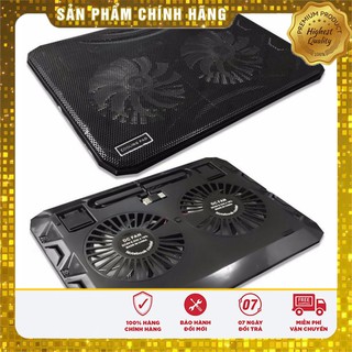 Đế tản nhiệt laptop n130 - 2 quạt cực mát - 15,6 inch trở xuống - bh 3 tháng