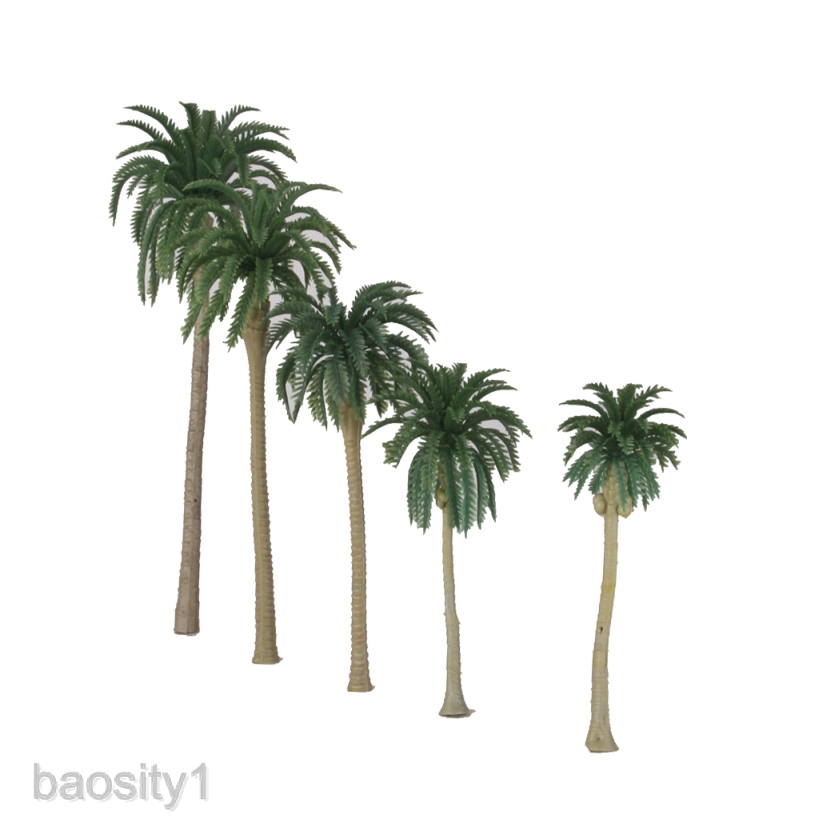 [Baosity1] Set 10 Mô Hình Cây Dừa Xanh 1 / 75 13cm