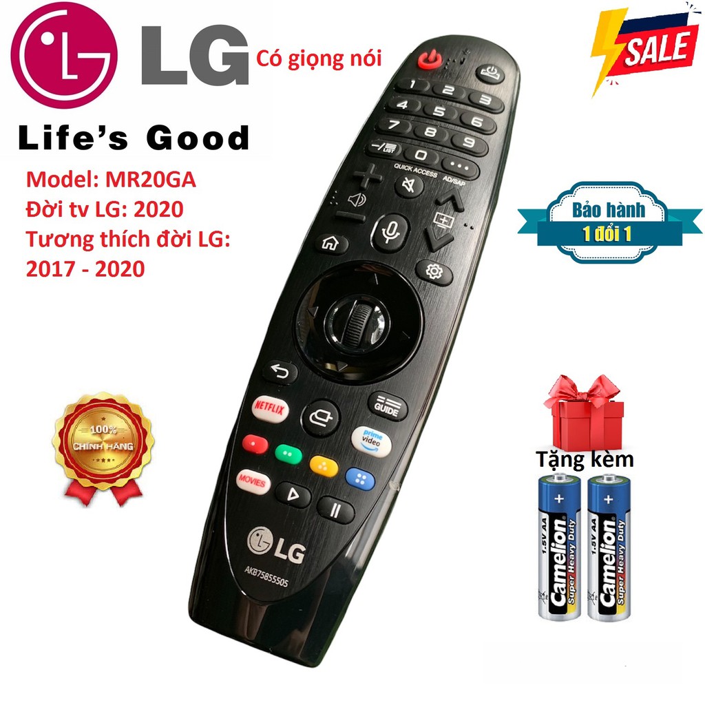 Điều khiển tivi LG giọng nói AN-MR20GA - 2020, remote tivi lg mr20 thông minh, mr20ga - Hàng cty mới