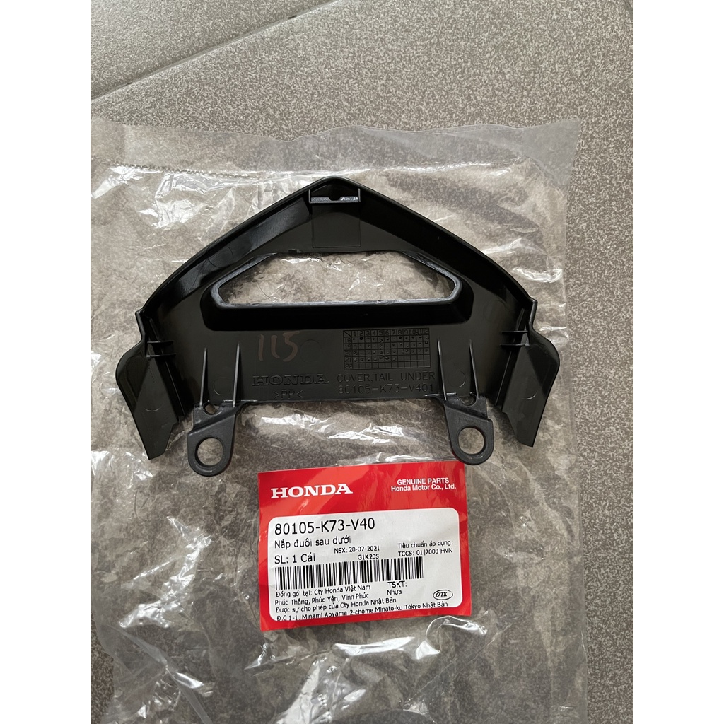 Nắp đuôi sau dưới future 125 fu led đời 2018 đến 2022 80105K73V40
