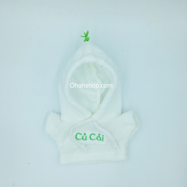 Outfit doll áo hoodie Củ Cải tặng kèm quần sịp