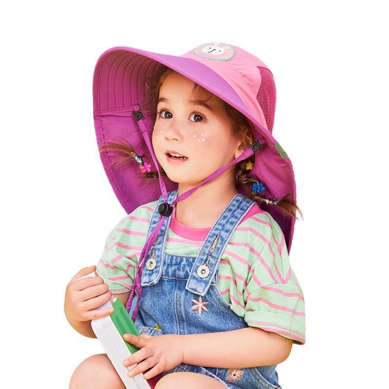 Nón Tai Bèo Chống Nắng In Họa Tiết Hoạt Hình Dễ Thương Thời Trang Mùa Hè Cho Bé