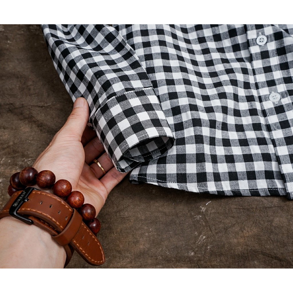 Áo sơ mi nam Hàn Quốc kẻ karo, kiểu dáng đẹp, trẻ trung năng động | BigBuy360 - bigbuy360.vn