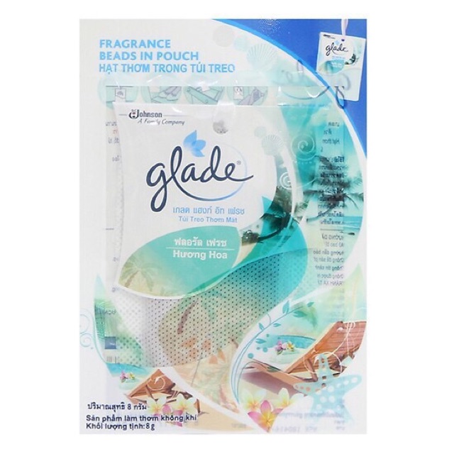 Túi Thơm Hạt Glade Móc Treo 8g đủ mùi