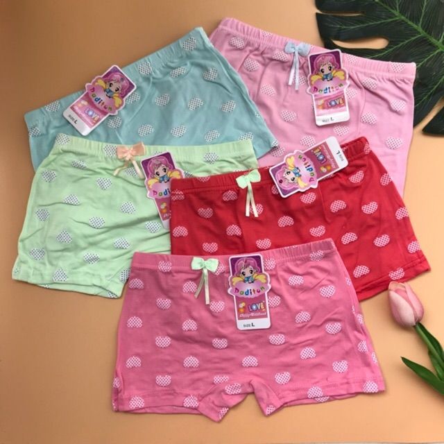 Quần chip đùi bé gái 100%cotton (LOẠI 1)